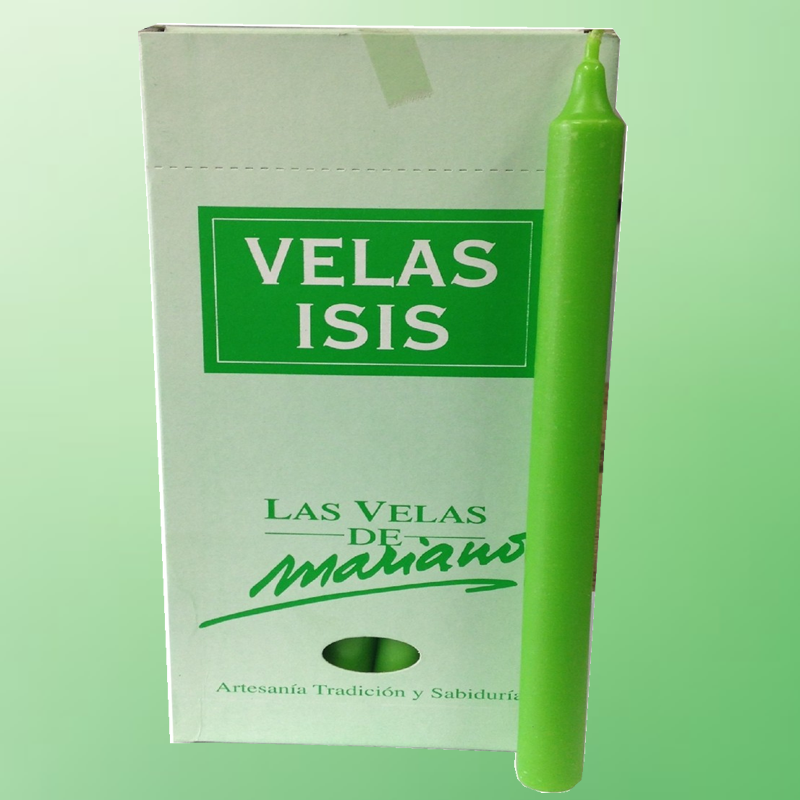 Bougie Velas Vert Fluo